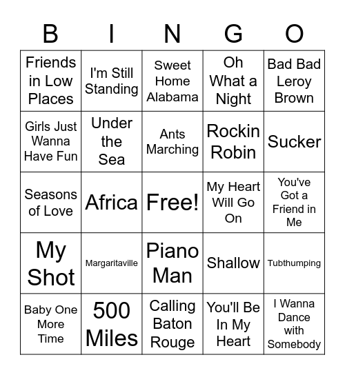 THIS IS THE WINNER! - MO Bingo Card