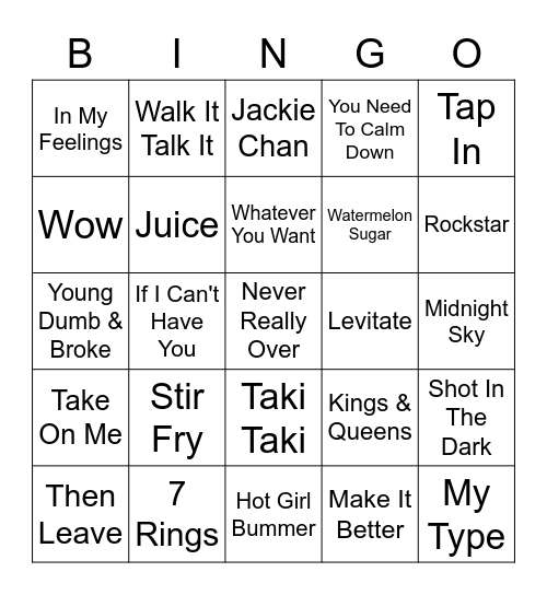 FTHS Music Bingo!  Round Two Bingo Card