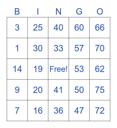 PEMBROKE PINES BINGO: GROUP 12 Bingo Card