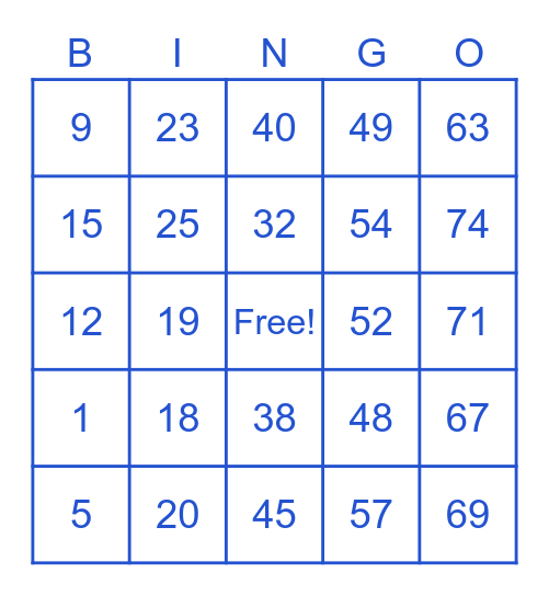 Pembroke Pines Bingo Group 8: Bingo Card