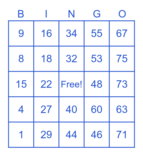 Pembroke Pines Bingo Group 2: Bingo Card