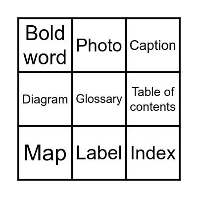 Non-Fiction Book Bingo Card