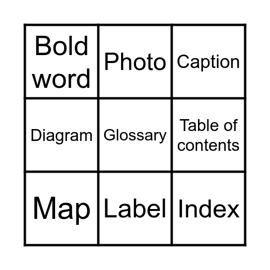 Non-Fiction Book Bingo Card