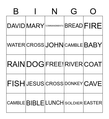 Greek Alphabet Bingo Card