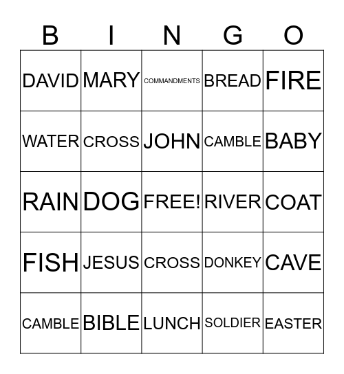 Greek Alphabet Bingo Card
