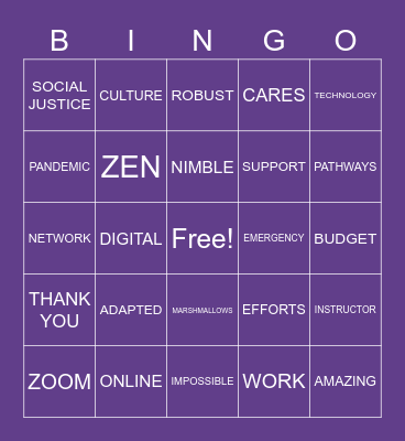 SOM BINGO Card