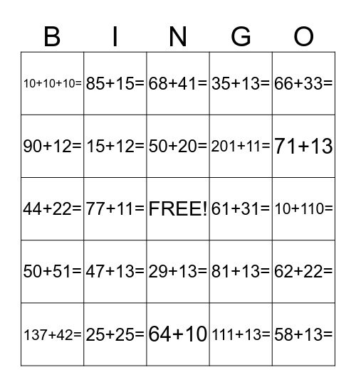 2nd Grade Rocks Bingo Card