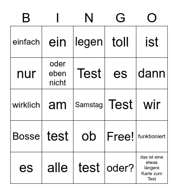 Raidbingo-Test Bingo Card