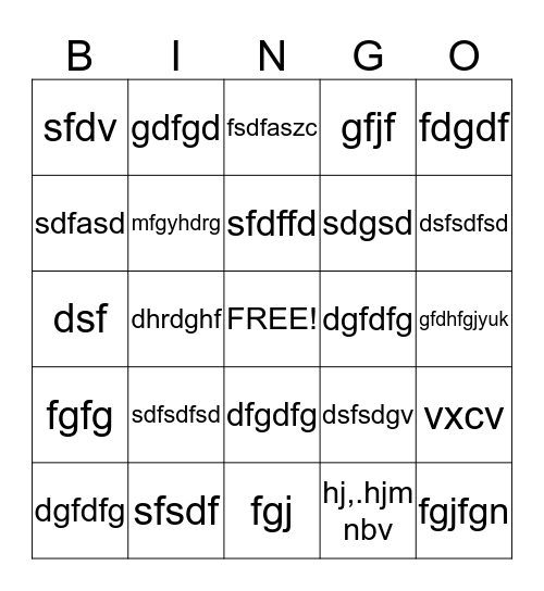 Sandra's Baby Shower Bingo Card