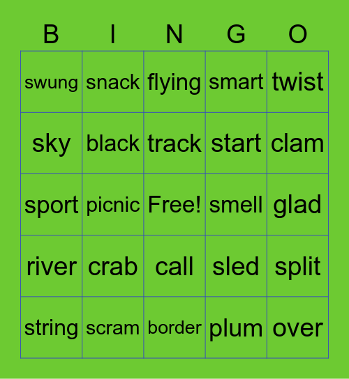 Reading Review Bingo Card