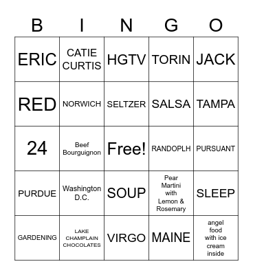 MM Bingo! Bingo Card