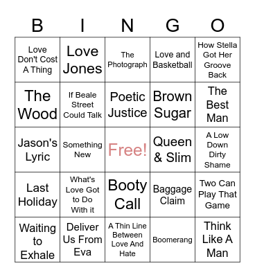 Valentine's Day Bingo Card