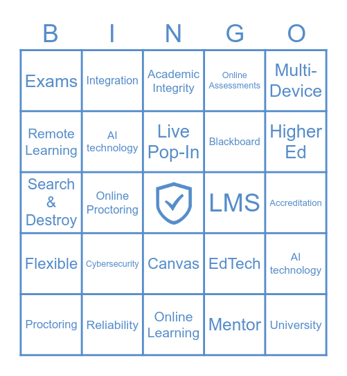 Honorlock Bingo! Bingo Card