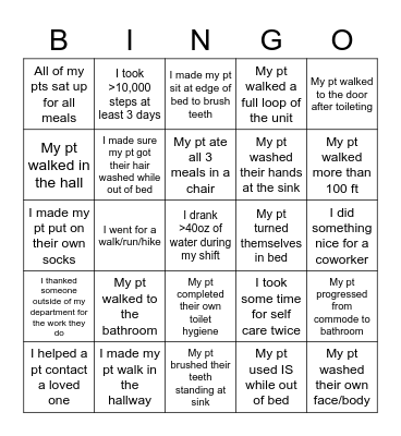 #EveryBODYmoves Bingo Card