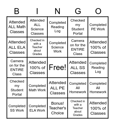 Q2 Closeout BINGO Card