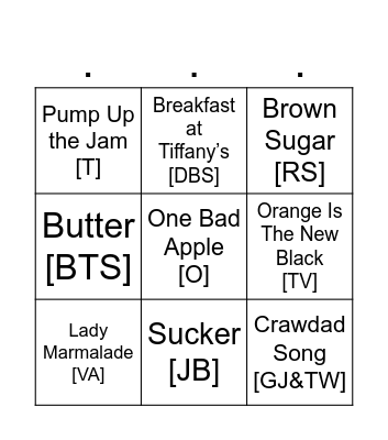Last Round - Cover All Bingo Card