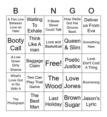 Valentine's Day Bingo Card