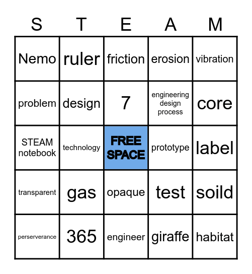 STEAM BINGO Card