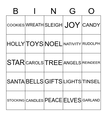 RUSTY'S RIDERS CHRISTMAS BINGO Card