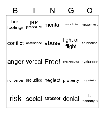 MES BINGO Card