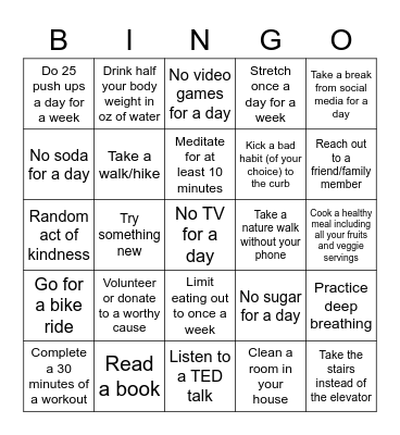 Aptive Wellness Bingo! Bingo Card