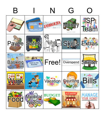 The Right to Manage Your Money Bingo Card