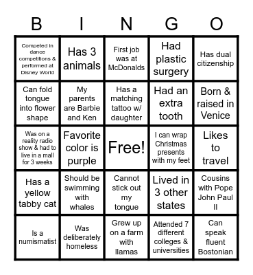 Team Lead BINGO Card