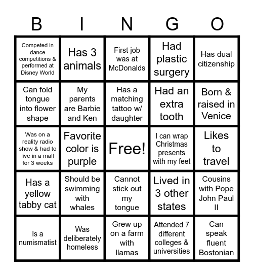 Team Lead BINGO Card