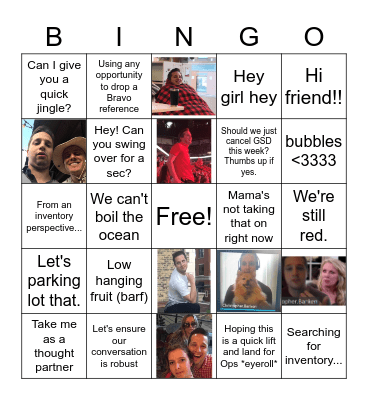 Chris Banken Bingo Card