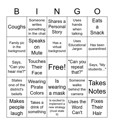 Super Strategies Bingo Card