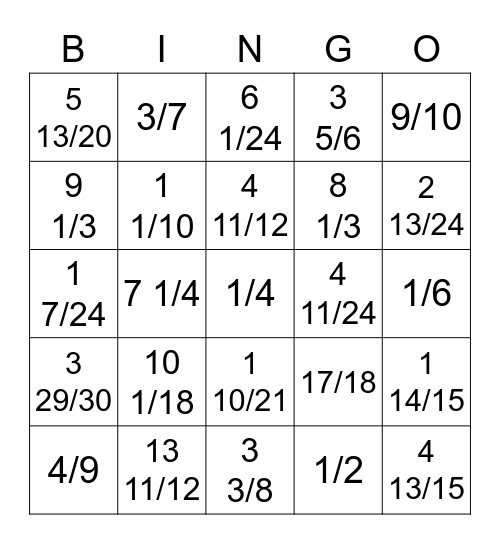 Unit 4 Review Bingo Card