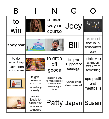 Patty's Paper Route Part 1 Bingo Card