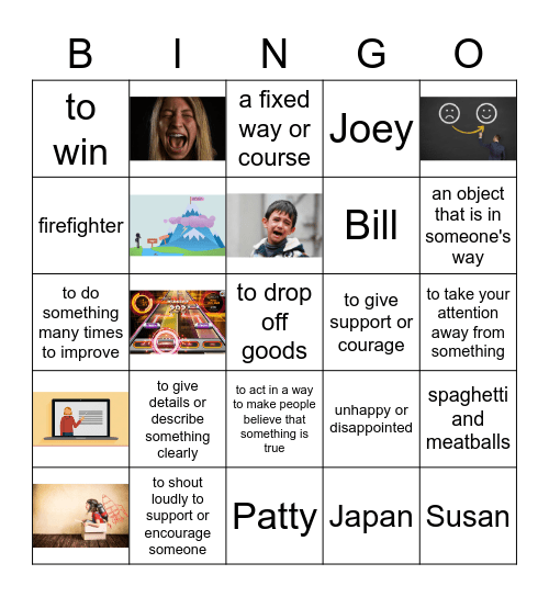 Patty's Paper Route Part 1 Bingo Card
