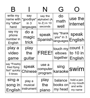 Bingo Card