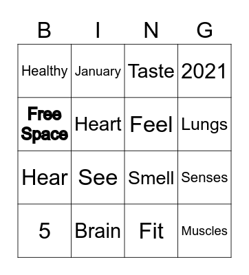 Vocab Bingo Card