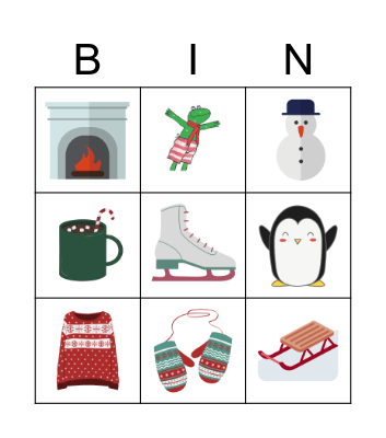 bingo winter Bingo Card