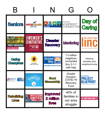 DEMO - United Way of Greater Houston Bingo Card