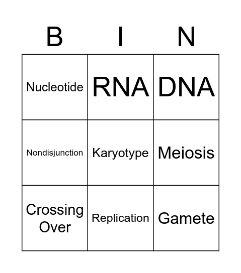 HW#6 Vocabulary 96-104 Bingo Card