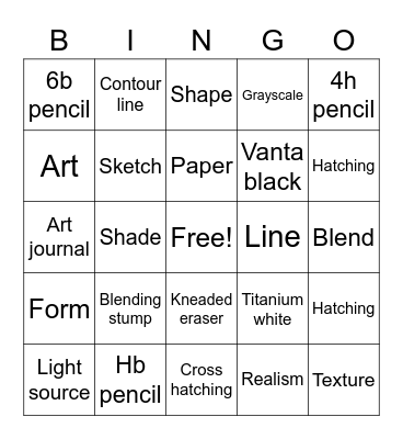 Value Bingo Card