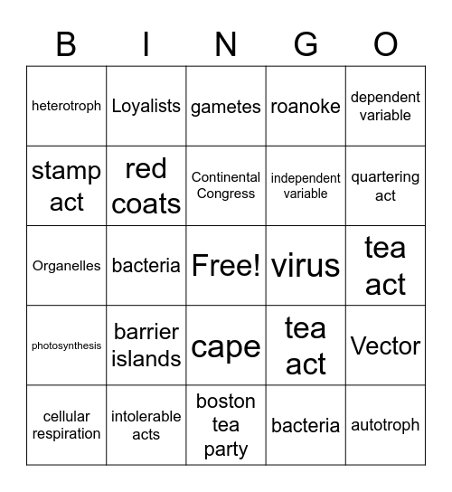 Eagle Time 2 Bingo Card