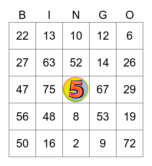 MAYA'S 5 th BIRTHDAY Bingo Card