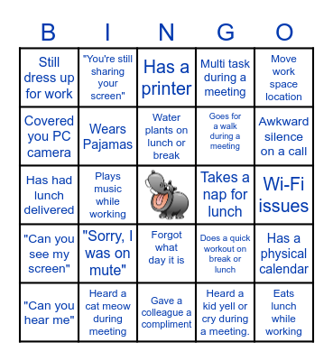 WFM Bingo Card