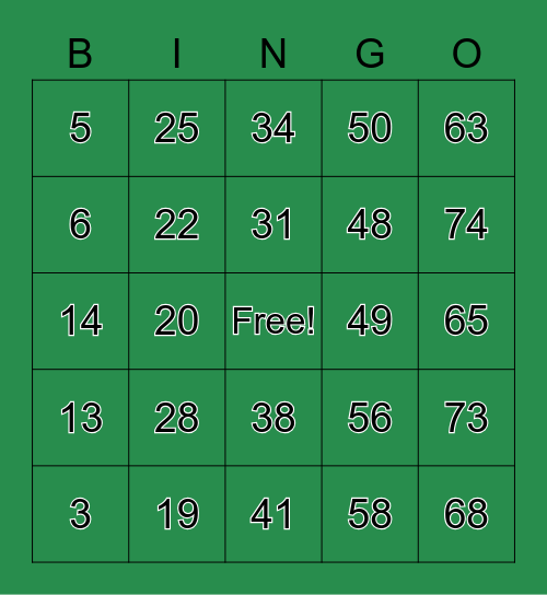 KJ New Year Party - Team 6 Bingo Card