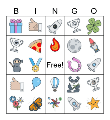 Canvas Confetti Bingo Card
