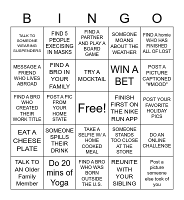 SLACK BINGO Card