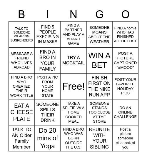 SLACK BINGO Card