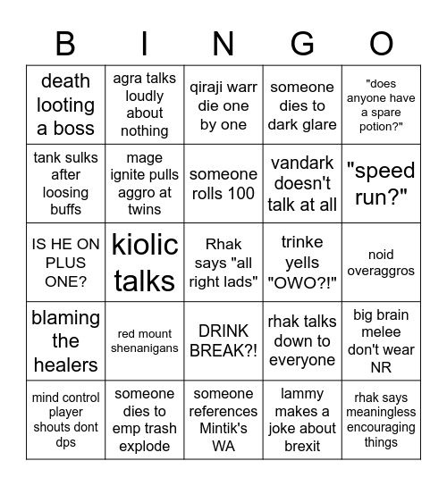 AQ40 Bingo Card