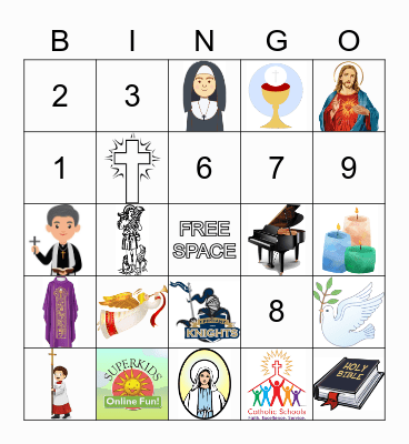 Catholic Schools Week Bingo Card