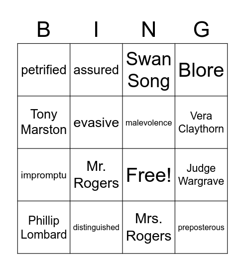 ATTWN Chs. 2-3 Bingo Card