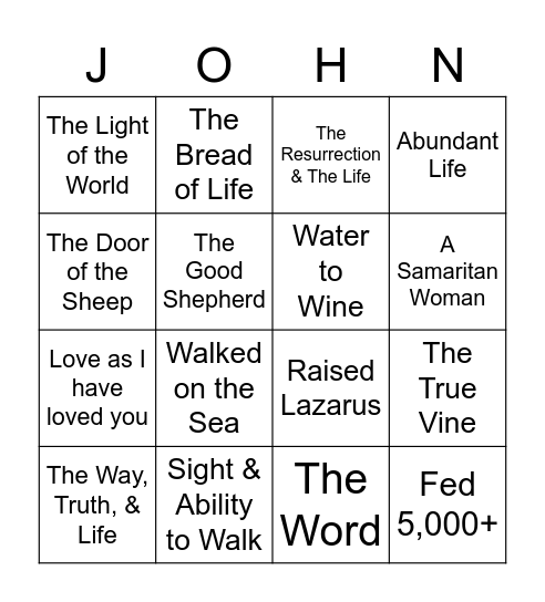 CBS Retreat 2021 Bingo Card